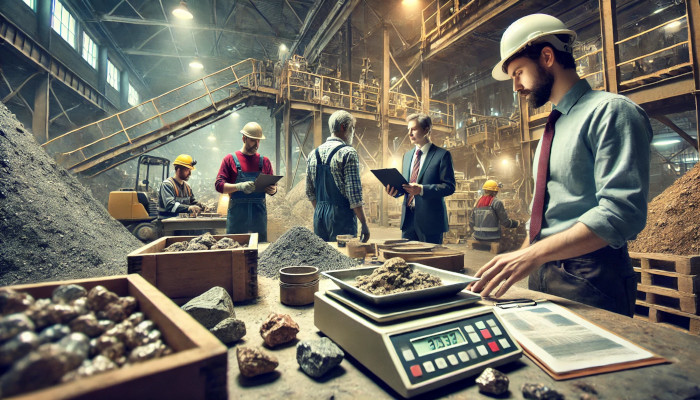 Minerales en procesamiento